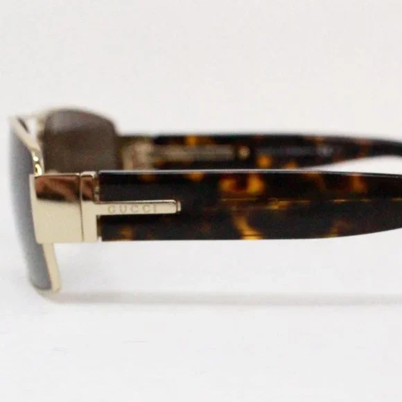 GUCCI #38829 Brown Polarized Rectangular Sunglasses